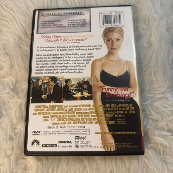 Sliding Doors (DVD, 1998) Sealed - Picture 2 of 3